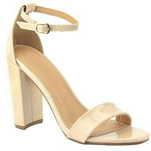 Bella Marie Shoes - 🤑Sold🤑Ankle Strap Band Chunky Block High Heel Dress Sandal Open Shoes